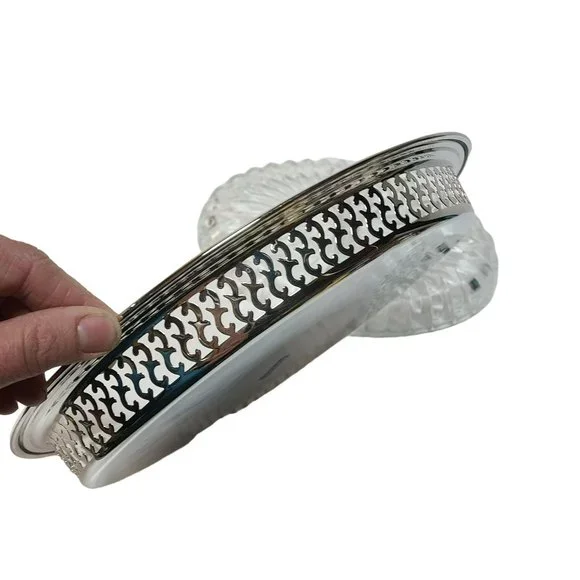 Vintage Oneida Oval Gallery Tray Divided Serving Tray Relish Dish Serveware - Picture 6 of 12